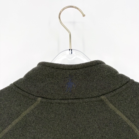 SMARTWOOL Echo Lake 1/2 Zip Green Merino Wool Jacket S - Picture 5 of 9